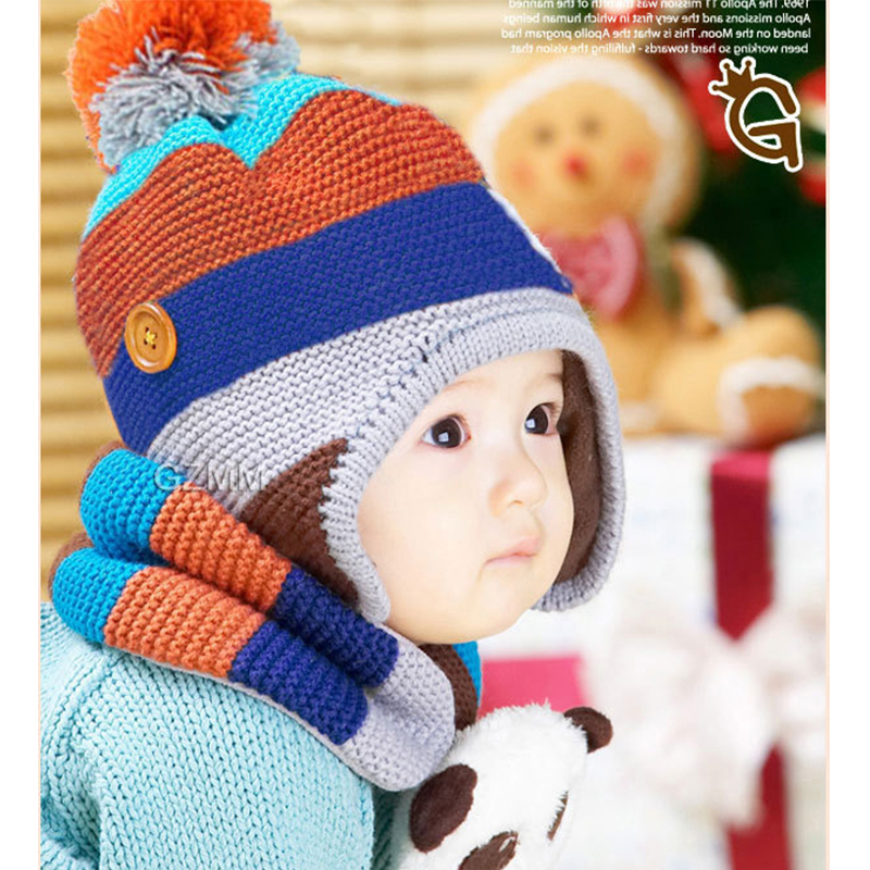 Cool!!! Lovely Warm Baby Winter Hats For Boys Caps...