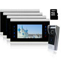 Homefong Home wired Color Video door phone intercom 1200TVL wide angle Weaterproof IP65 Camera Video doorbell