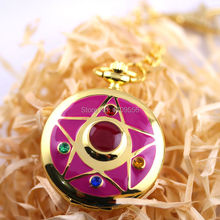 New Fashion Famous Anime Sailor Moon Series Pocket Watch Necklace Free shipping