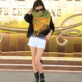 Hot Cute Autumn Winter Wraps Cappa Motley Lengthen Thick Woolen Knitted Scarf Ladies Shawl Tippet Cape