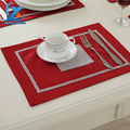 2pcs lot 30x40cm Flocking Dining Table Mat Diamond Placemat Table Mat Dishes Bowl Pad Drink Coasters