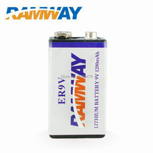 4 шт./лот детектор дыма 9 В батарея 9 В литиевая 1200 мАч ER9V