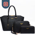 3 pieces Tote Purse Cross Body bag set Brand Designer PU Saffiano Leather OL Handbag women