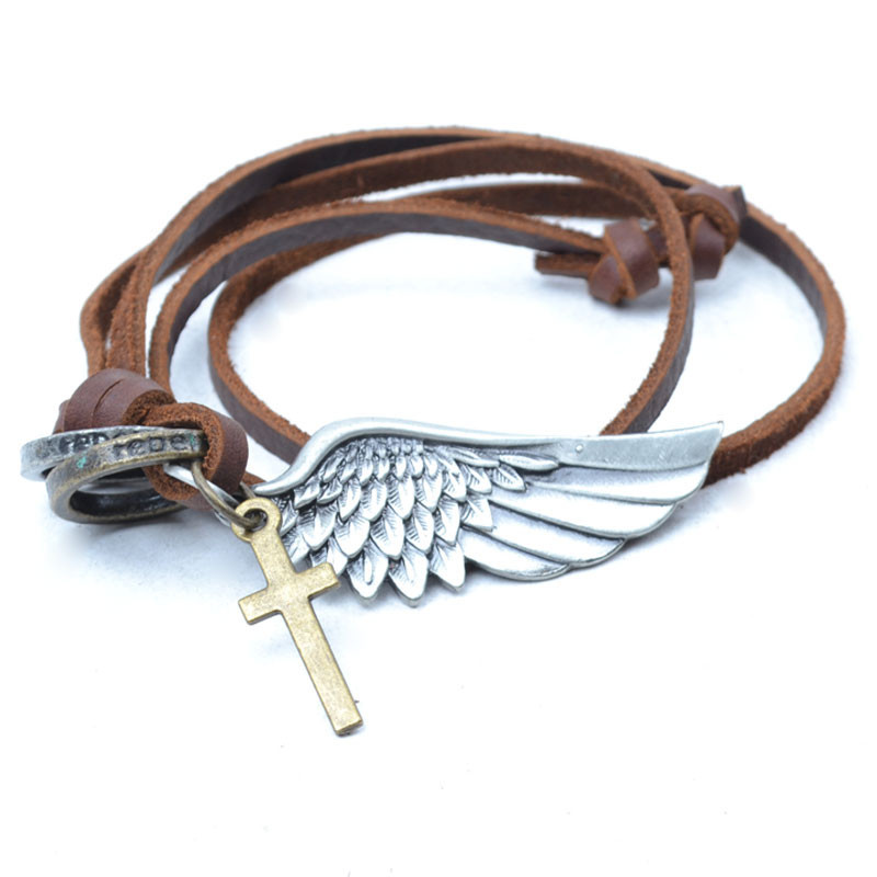 Cordão de Couro Abercrombie de Asa Cordão de Couro Abercrombie de Asa