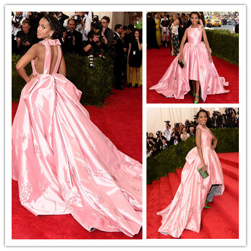 Robes de célébrités 2015 Met Gala rose Kate Hudson robe de bal