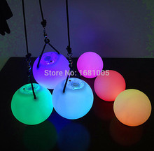 2015 Hot selling women led poi thrown balls for accessories hand belly dance props on sale Wholesale including batteries