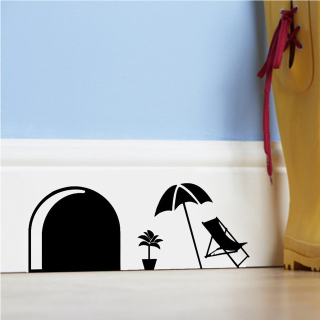 3d забавный комикс мышь разрез для kidsroom стена украшение для дома отличительные знаки украшение наклейки 358 съёмный стена фрески
