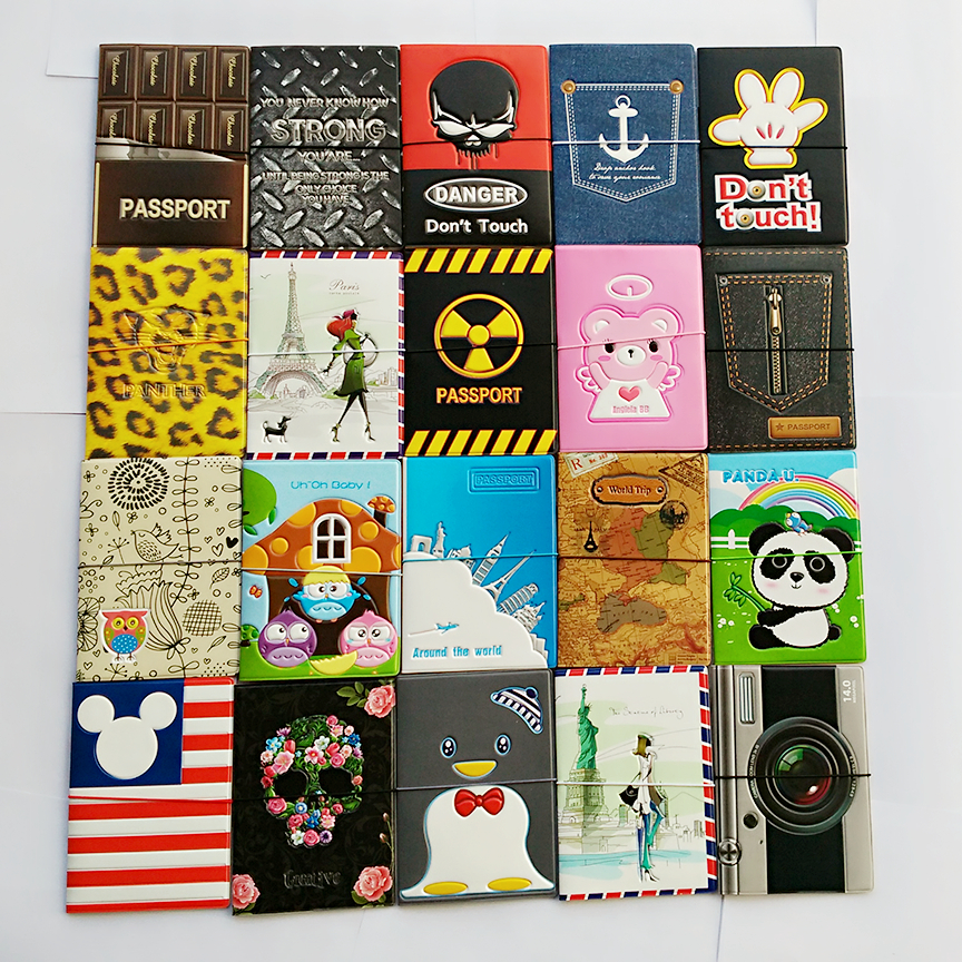 Image of Hot-selling PU&PVC passport Cover ,business Card -ID Holders for travel ,Free shipping with 22 kinds of Pattern for choose