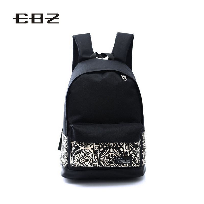 Image of 2015 Fashion Genuine Quality Floral Canvas Bag Schoolbag Backpack for Teenager Girls Laptop Bags Printing Women Backpacks SJB020