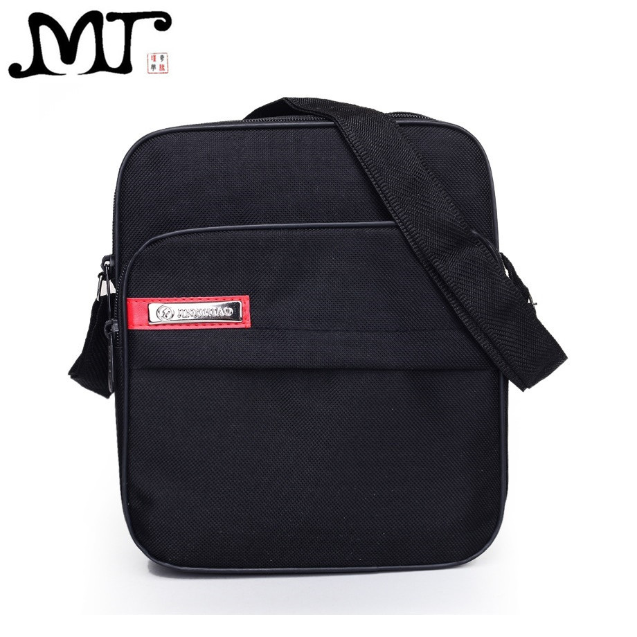 Leisure sports bag black nylon men messenger bag men's travel Crossbody bags handbag Purse Briefcase Portfolio free shipping