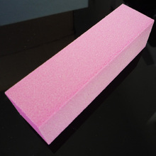 free shipping Pink tofu scrub polishing block tofu finger file sponge file french nail art