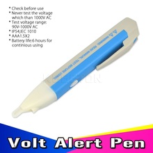 Portable Non-Contact AC Inspection LED Light AC Electric Voltage Tester Volt Alert Pen Detector Sensor 90-1000V Detection