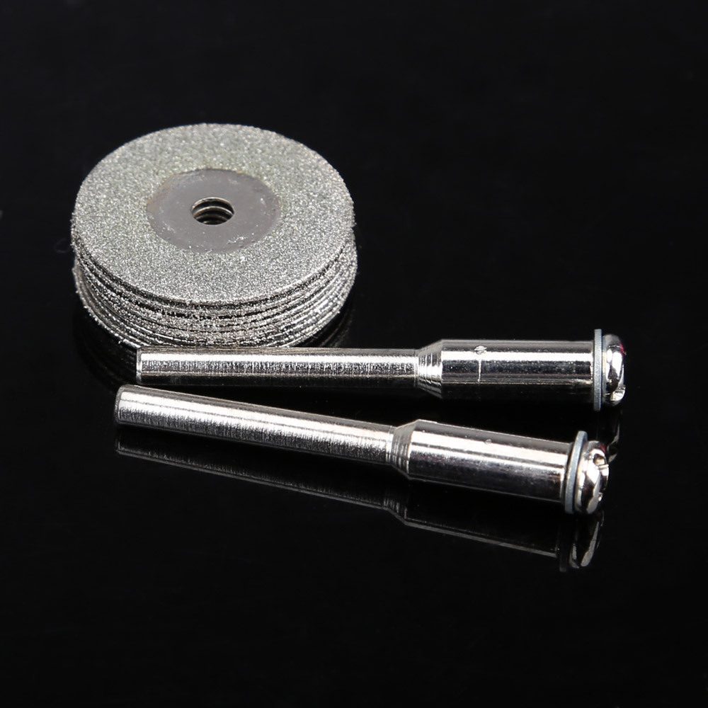 10X 20mm Emery Diamond Coated Double Side Cutting Discs with 2 Joint Lever High Quality