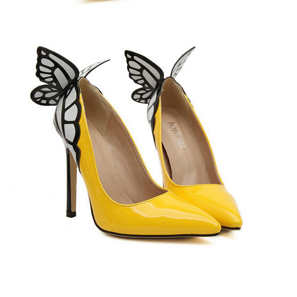 pumps with butterfly wings