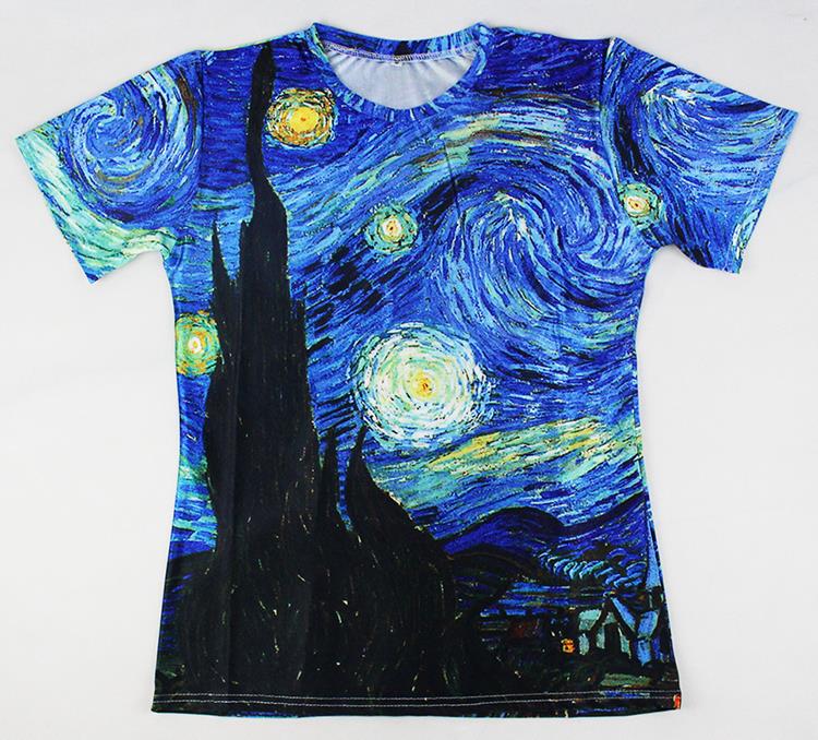 oil painting t shirt