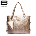 BAGSMART 2016 Floral Women s Leather Handbag Gold Shoulder Bag Famous Brand Bags Women Handbag Messenger