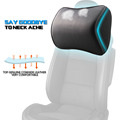 2 pcs High Quality Memory Cotton Genuine Leather Car Headrest Pillow Auto Seat Cover Neck Rest