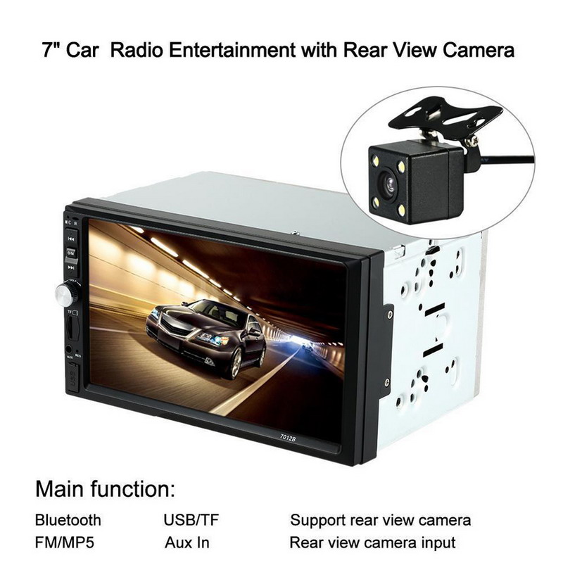 Image of R1B1 2016 New Arrival 7" 2 Din HD Car Radio Car MP5 Player Bluetooth V3.0 USB Port Car Rear View Camera Automobiles Electrics