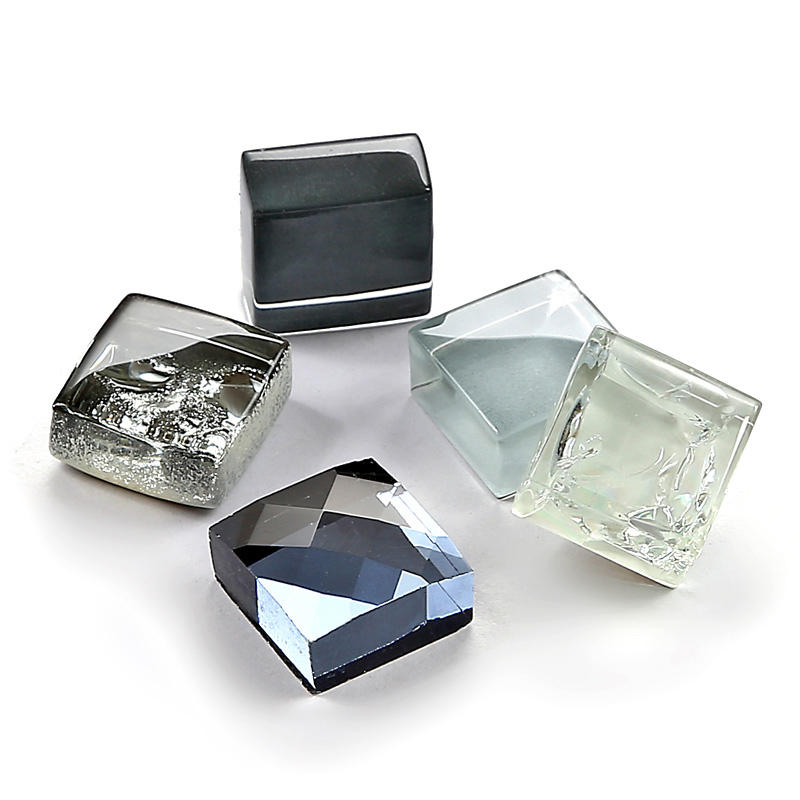 Zilver glas mozaïeken inkt blauw tegel keuken backsplash badkamer ...