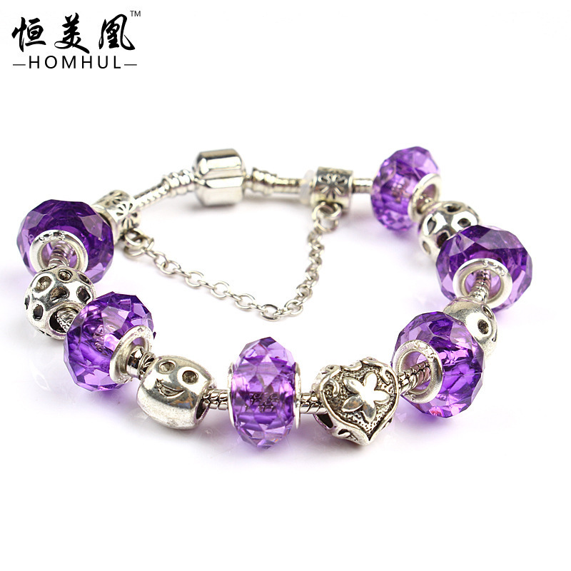 Free shipping HOT Sale Murano Glass Beads Bracelet...
