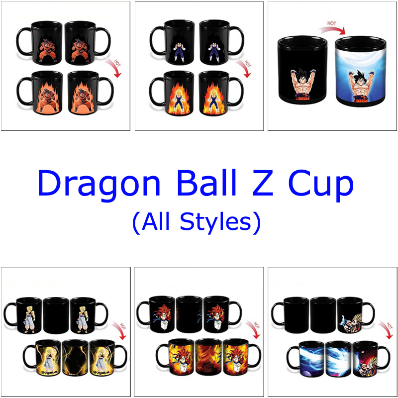 Heat Sensitive Mug Dragon Ball Coffee Cup, 2015 New Cartoon Color Changing Mug, Bpa Free Taza Dragon