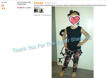 Bear Leader Girls Fashion floral casual suit children clothing set sleeveless outfit headband 2015 summer new