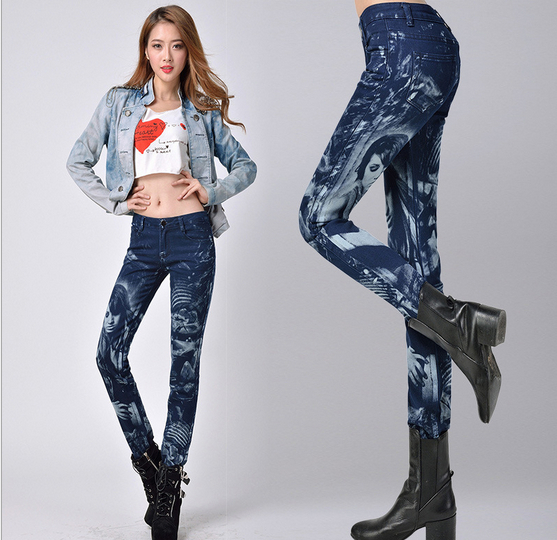 2015 Colored Denim Out Of Style | brand w751 hot fashion 2015 women jeans deep blue color 2015 Colored Denim Out Of Style | brand w751 hot fashion 2015 women jeans deep blue color