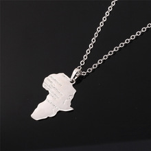 Africa Pendant 2015 New Platinum 18K Real Gold Plated Unisex Women Men Fashion African Map Pendant