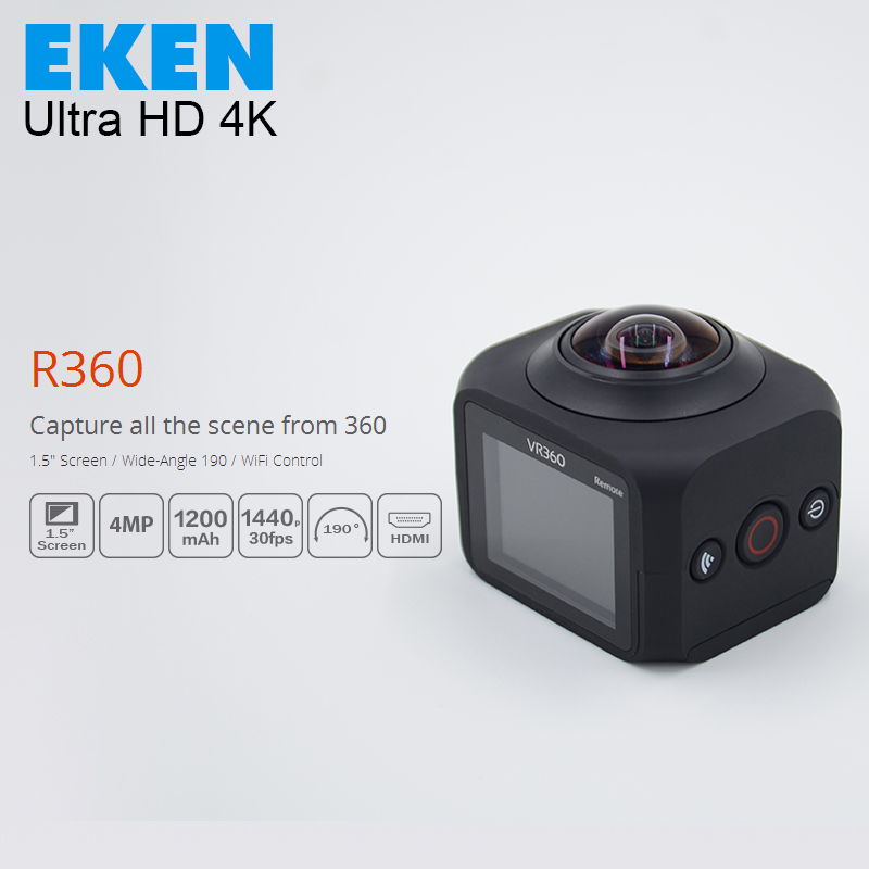    EKEN R360  190   Wi-Fi  1920/30fps full HD 1.5  2.4  wi-fi    CAM