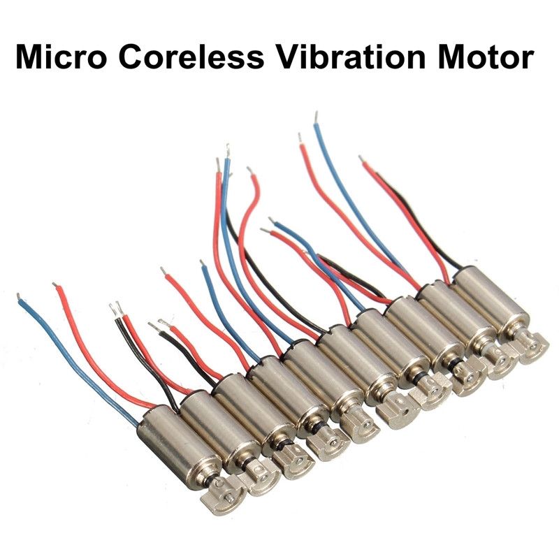10pcs New 6x10mm DC1.5-3V Micro Coreless Vibrating Vibrator Vibration DC Motor 