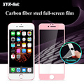 2 5D Curved Full Cover Tempered Glass Protector flim Carbon Fiber Soft edge Flim For iPhone