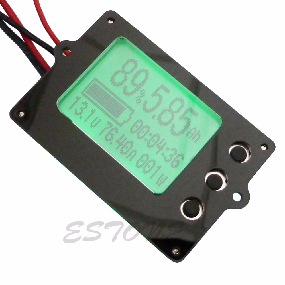 A96 Free Shipping Capacity Tester Indicator Coulometer 35 80V 50A Lithium Lead Acid Battery Meter