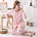 2016 Spring Autumn New Brand Girls Sleepwear 2PC Cotton O Neck Lounge Long Pajama Sets Fashion