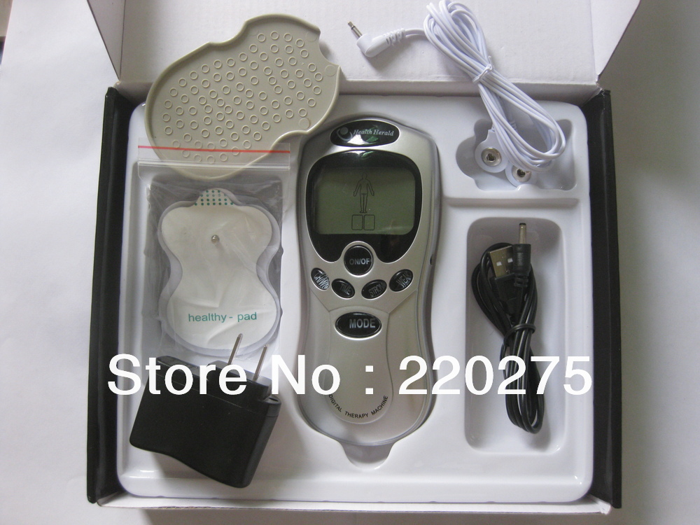 8 Multi function LCD Digital Slim Therapy Machine Electronic Acupuncture Massager Machine Health Care