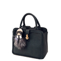 Designer Cheap PU Handbag Cute Cartoon Ornament Woven Edges Women All match Bag Trendy Ladies Simple