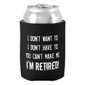 Funny Retirement Party Can Cooler for Retired Ones Custom Monogram Beer Can Cooler Holders for Dad
