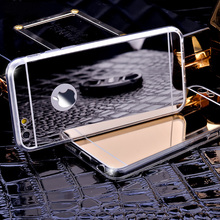 Роскоши зеркало гальваника мягкая ясно тпу телефон чехол для iPhone 5 5S 6 6 s 6 s плюс 6 плюс для Samsung S6 задняя крышка чехол
