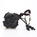 Chinese Traditional Wood Products Classic Ethnic Jewelry Patron Saint Natural Ebony Key Chain Good Lucky for