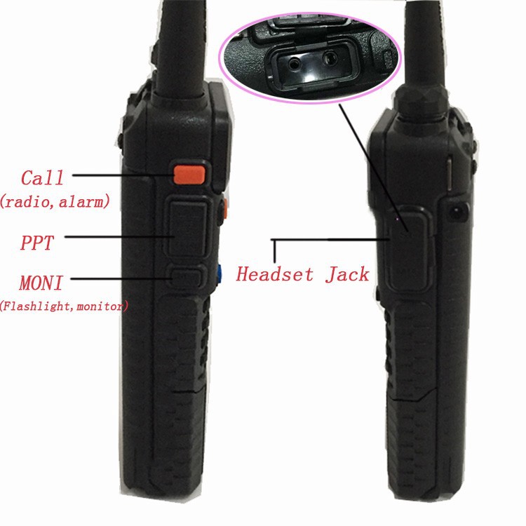 Upgrade uv 5r II Baofeng uv-5r 3800mah for ham cb Two Way Radio Walkie Talkie Vhf Uhf Dual Band Portable Radio Station Interfone (31)