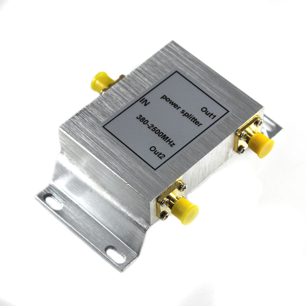 New 2 Way SMA Power Splitter 380~2500MHz SMA power divider booster accessory mobile phone booster splitter booster divider