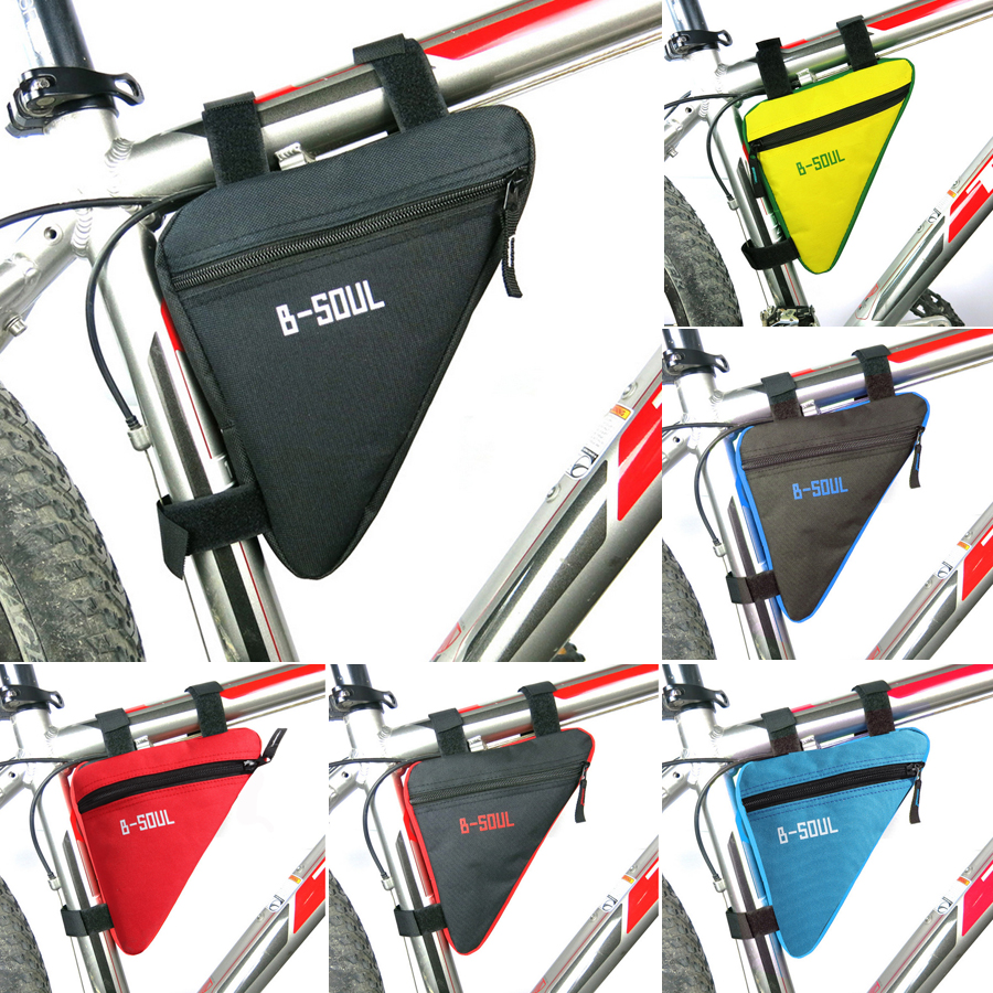 Image of 7 Colors Triangle Cycling Bike Bicycle Front Tube Frame Pouch Bag Holder Saddle