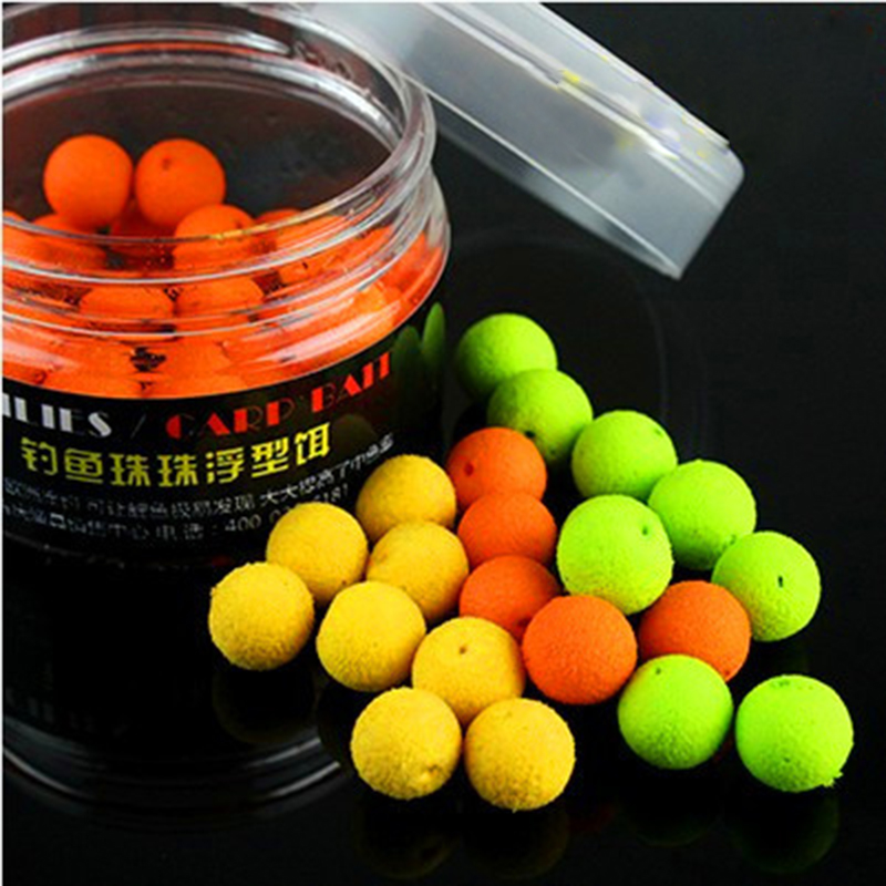 Image of 50pcs/box Boilies Carp Bait Floating Fishing Lure 8mm Corn Flavor Artificial Baits Carp Fishing Accessories Fish Beads Feeder