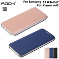 Rock Veena Leather Flip Case Cover For Samsung Galaxy S7 Galaxy note 7 For Xiaomi mi5