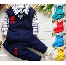 2015 spring autumn Baby boys clothing sets products kids cartoon clothes set babi boys high quality