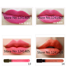 7pcs lot High Quality Waterproof Elegant Daily Color Lipstick matte smooth lip stick lipgloss Long Lasting