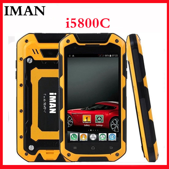 NEW Original Iman i5800C Waterproof Phone 4 5 Inch QHD IPS MTK6582 Quad Core Android Mobile