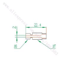 5pcs lot E3D V6 Bowden Hotend Heatbreak Feeding Tube All metal Stainless Steel Pipes for 1