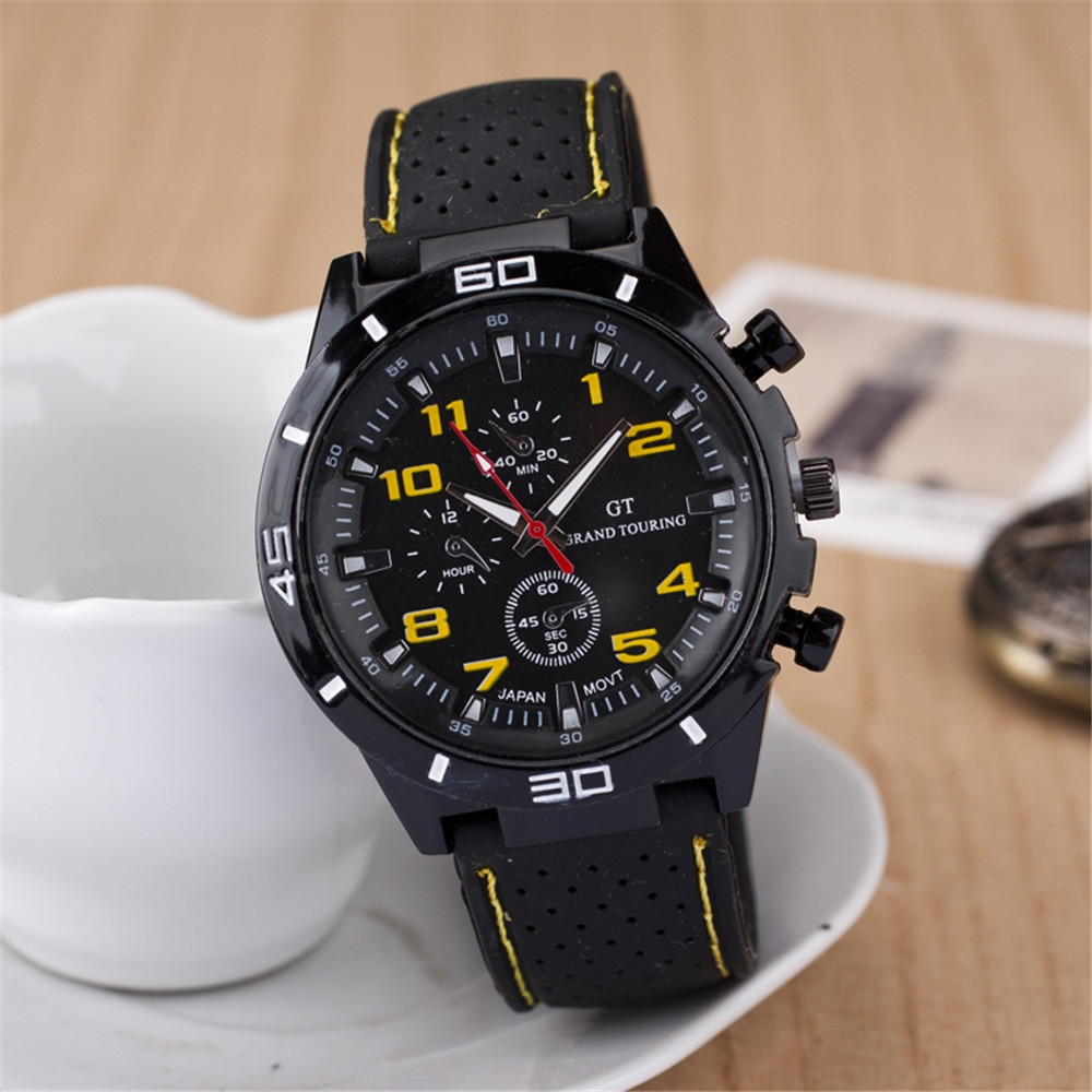Fashion Sports Watches Large dial Men Watch Quartz Watch 6 colors GT500