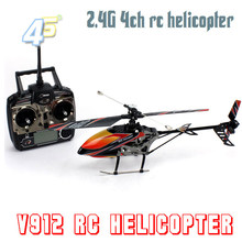 Envío gratis WLtoys V912 2.4 G 4CH RC helicóptero de Control remoto RC v911 actualizar drone. / v913 v922 v944