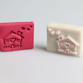 Handmade resin soap stamp custom DIY new resin Soap printed pattern cartoon house soap chapter Acrylic